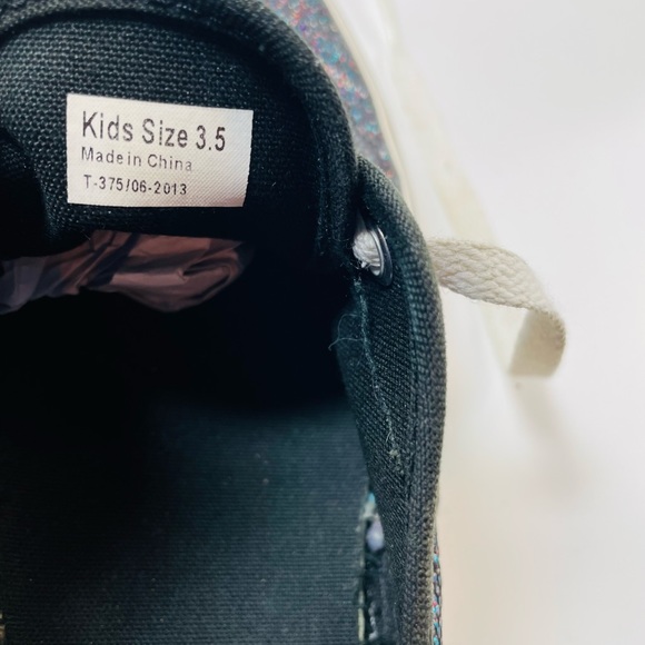 Vans Off The Wall Holographic Glitter Shimmer Sparkly Big Kids Shoe Size 3.5. - Picture 8 of 11